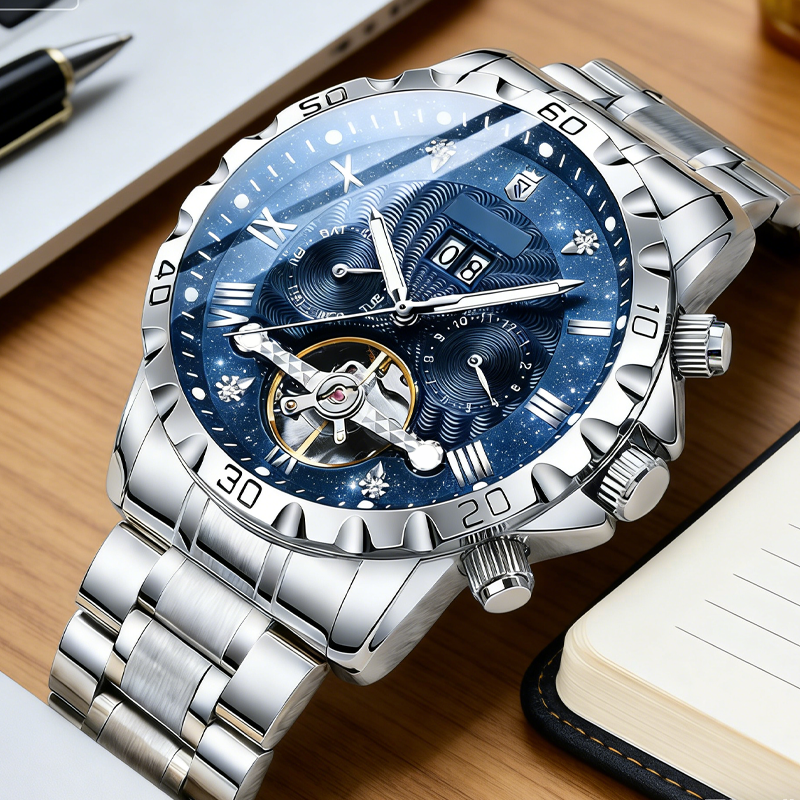 Men's Skeleton Automatic Mechanical Watch