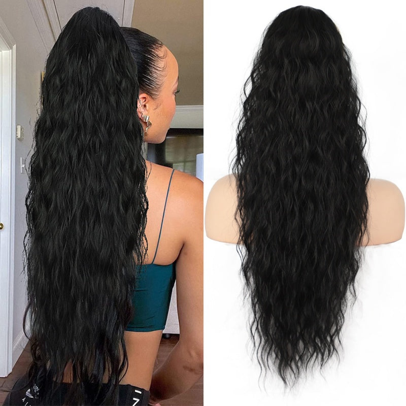 🩷LAST DAY PROMOTION - 50%OFF😍Curly Wavy Frizzy Hair Extension with Ponytail