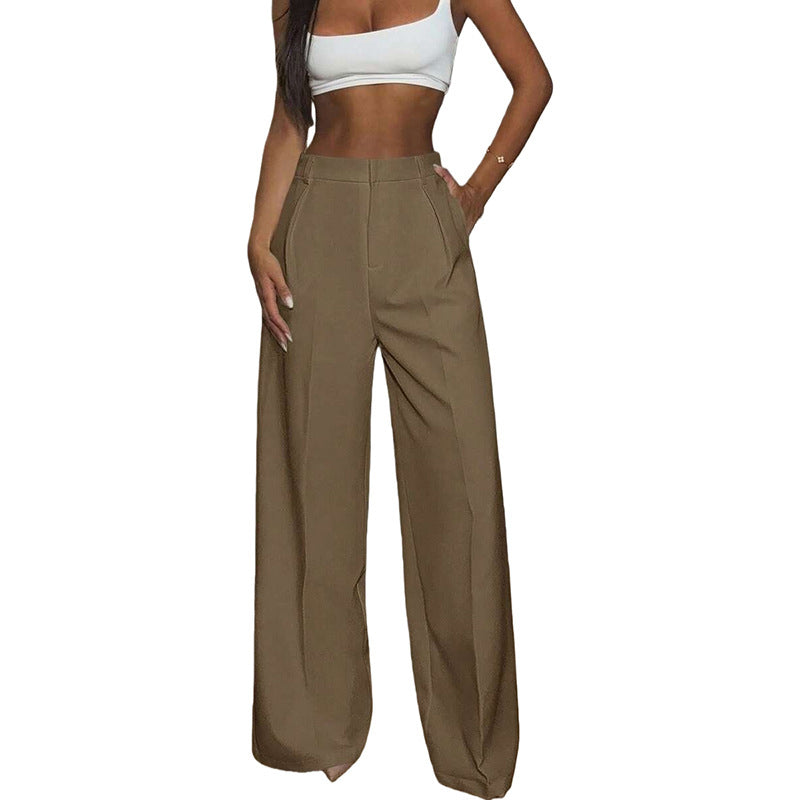 Women's High-Waisted Wide-Leg Pants
