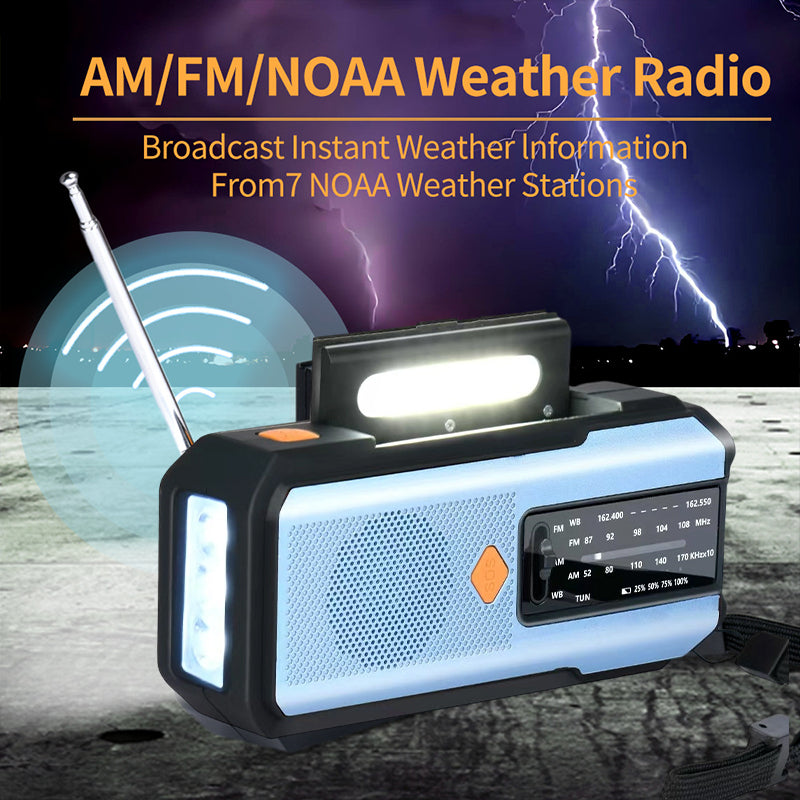 📢📢50%  OFF !! ⏰Solar Hand-Crank Emergency Weather Radio