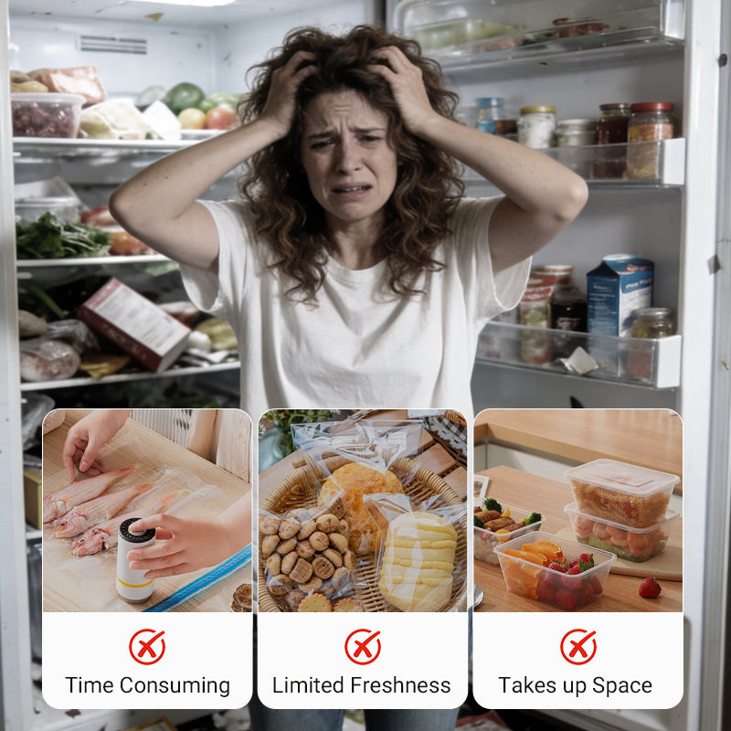 🎁BIG SALE!♻️Kitchen Essentials✨Reusable Aluminum Foil Sealable Food Storage Bags