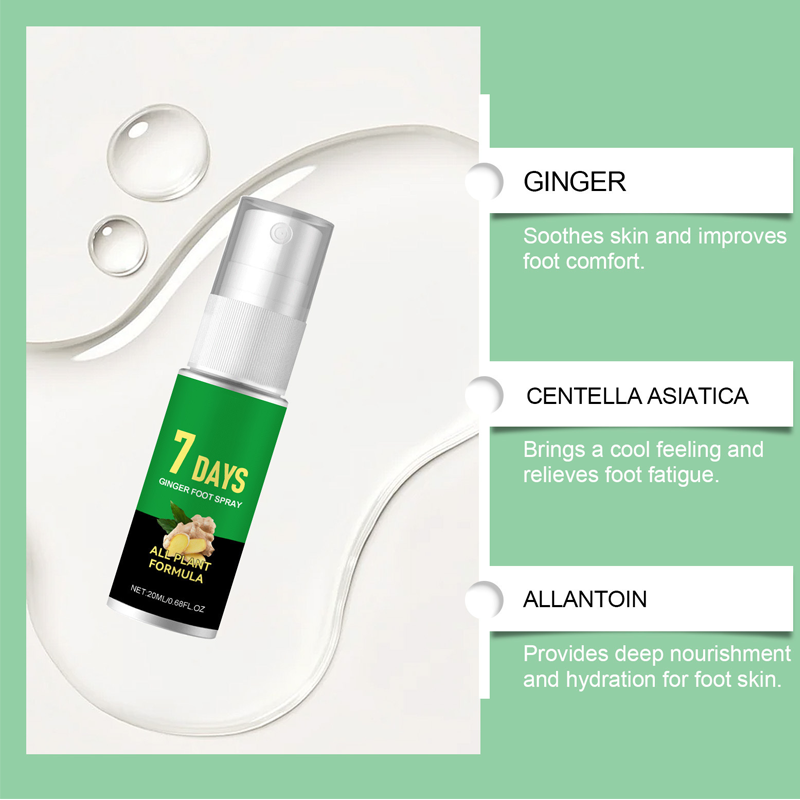 🔥LAST DAY - BUY 1 GET 1 FREE!🏆FootGlow 7-Day Ginger Foot Exfoliating Spray🌿Fast Shipping 🚚💨