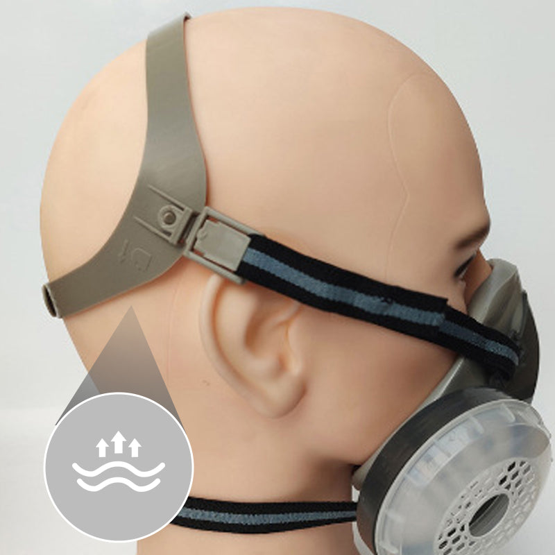 💎 50% OFF! 💎 Dust-Proof Integrated Respirator Mask – Dual-Tank Activated Carbon Filters, Industrial-Grade Gas & Dust Protection 🛡️🔥