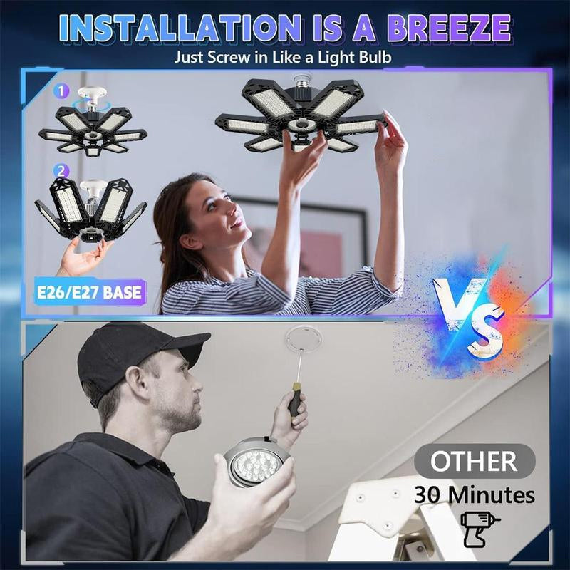 💎 50% OFF! 💎Bright LED Garage Light with Deformable Panels