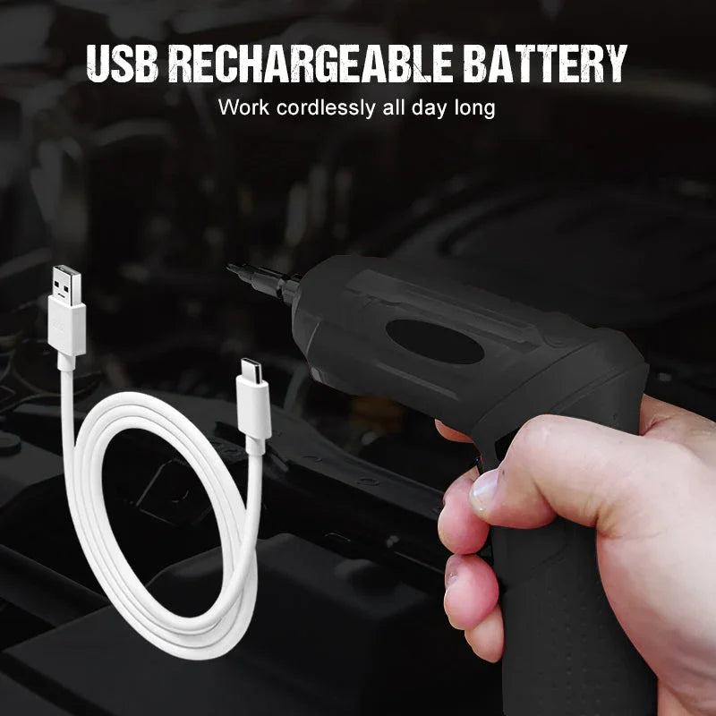 ⏰Final 3 Hours: Full Accessory Set Free with Your Order!🔥Rechargeable 3.6V battery screwdriver set🛠️