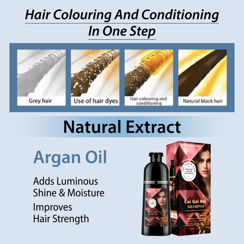 Herbal Extract Instant Hair Color Shampoo（50% OFF）