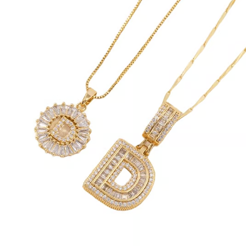 ✨2 Pack💍 Initial Letter Pendant Necklaces-Best Gift for your friends💝