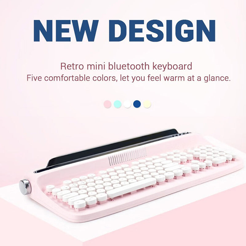 ACGAM ACTTO B503 Typewriter Retro Bluetooth Membrane Keyboard