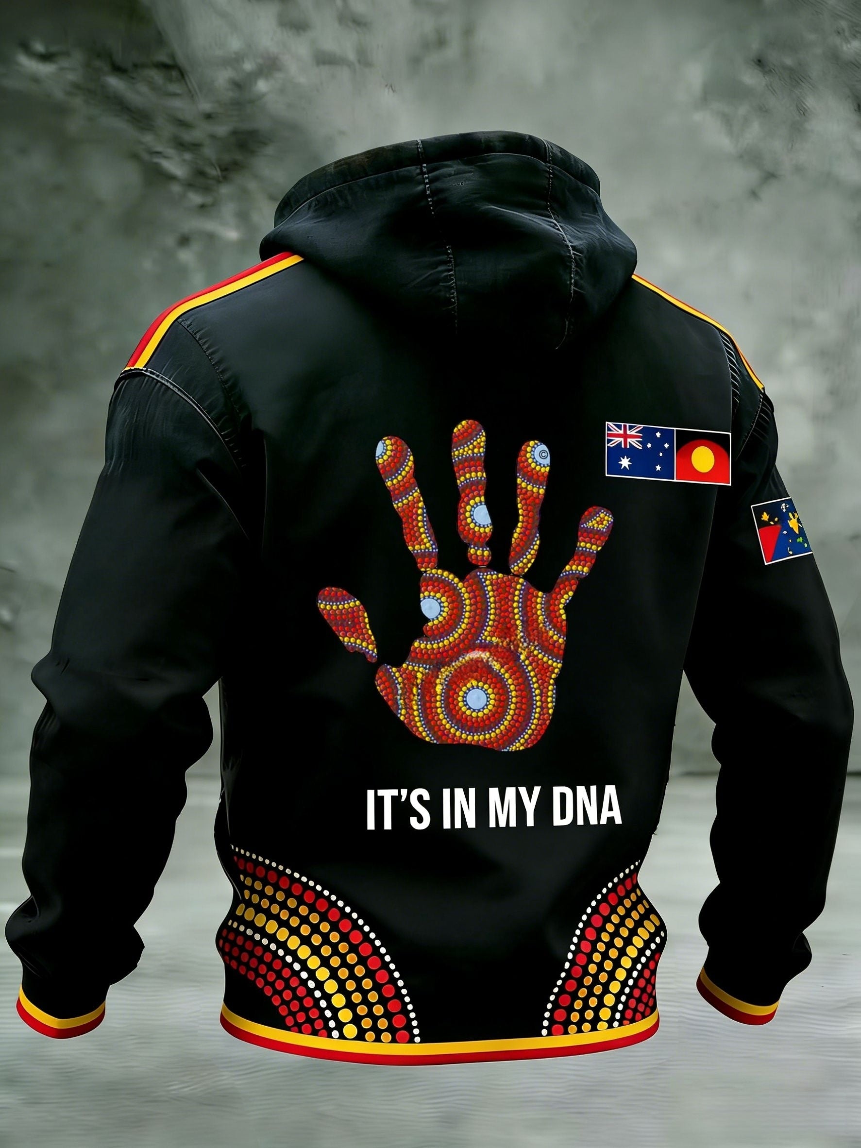 Men's AU Aboriginal Culture IT'S IN MY DNA  Hooded Sweatshirt