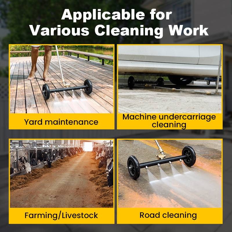 💎 50% OFF! 💎 Versatile Pressure Undercarriage Cleaner Nozzle – Dual-Mode Jet, Long Hose & Paint-Safe Design 🚗💦