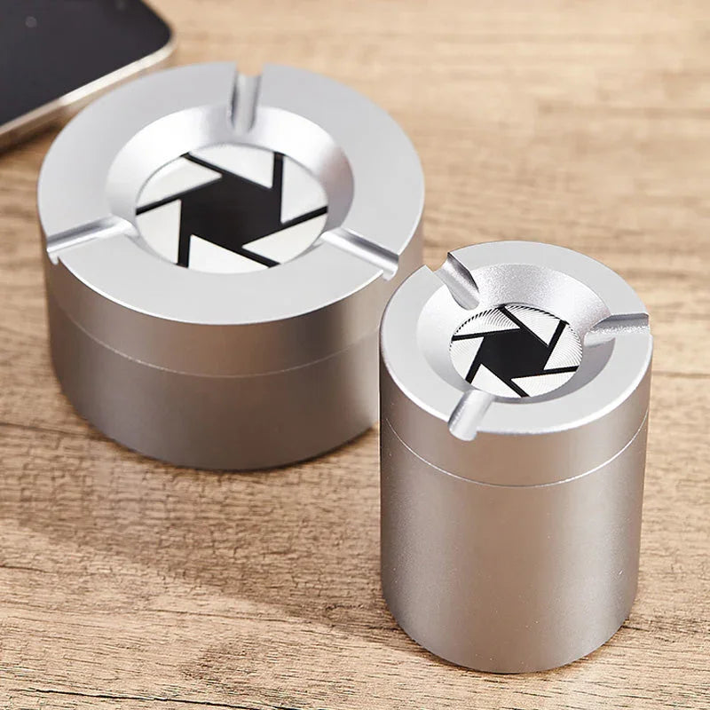 🔥New Year's Special Offer:50% OFF🎉360° Stainless Steel Twist-Lock Ashtray✨Odor-Proof & With Cigarette Holder for Car & Home