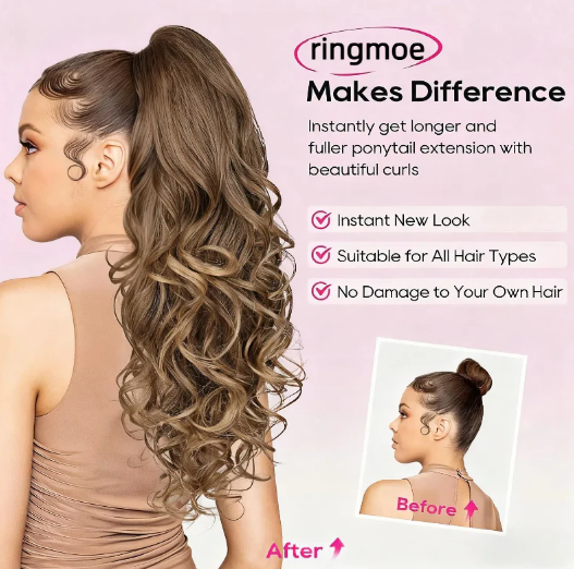 💜New Arrival💜Clip-on Wavy Ponytail Extension