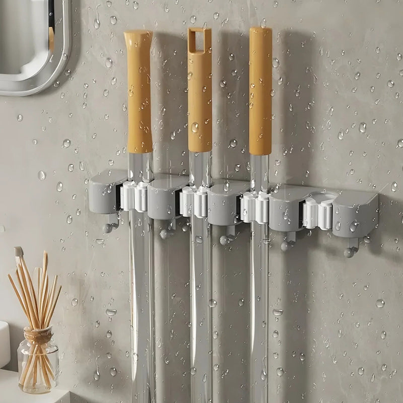 Wall-Mounted Mop & Broom Holder