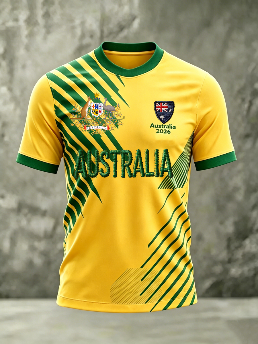 Men's Australian football Lover short sleeves t-shirt
