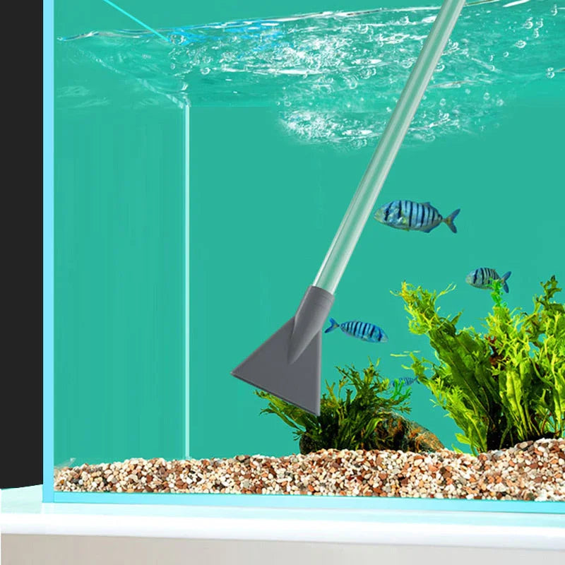 🐠 50% OFF LIMITED STOCK! ✨ Aquarium Vacuum Cleaner with Siphon - Gravel Filter & Flow Control for Effortless Water Change & Tank Maintenance 💦🌿