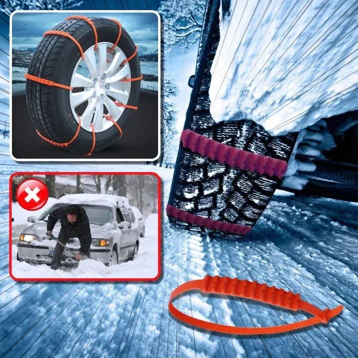 🔥2025 Winter Hot Sale🔥Universal Reusable Anti-skid Nylon Tire Chains