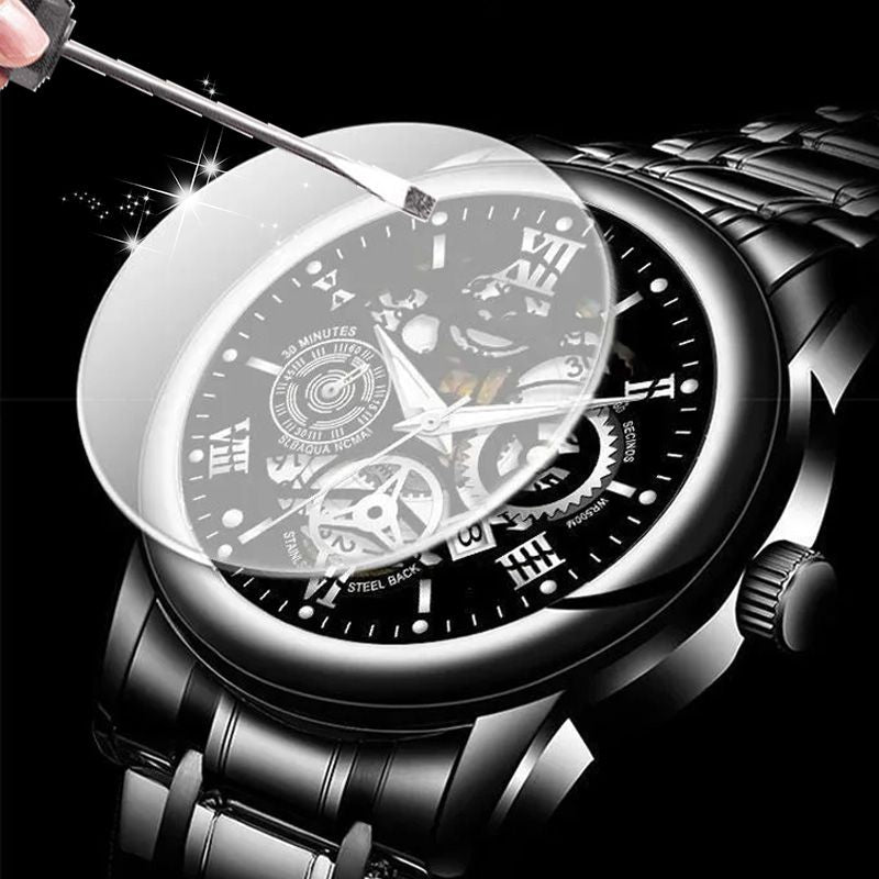 🎄Christmas Sale 50% OFF🔥Men's Waterproof Roman Skeleton Automatic Mechanical Watch