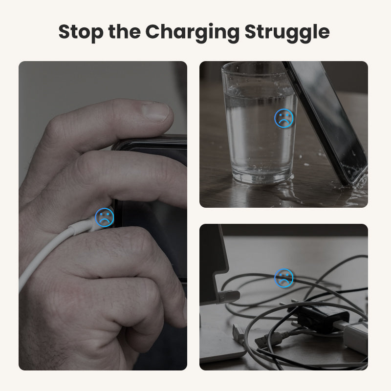 Fast Charging Adapter with 360° Foldable Phone Stand