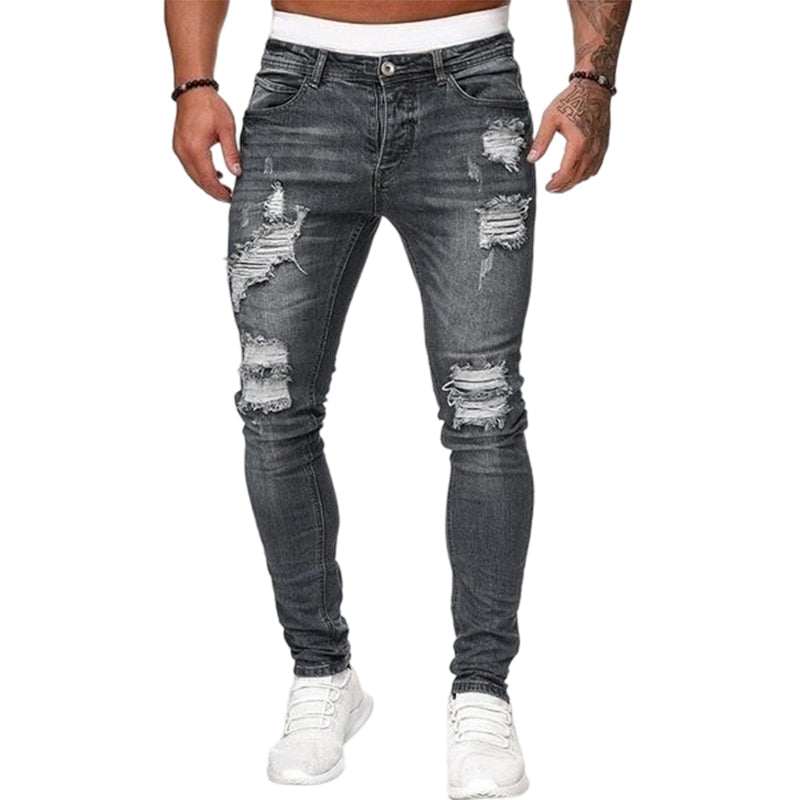 🔥BUY 2 GET FREE SHIPPING🎁New arrival 50% OFF💥Men's Stylish Ripped Skinny Jeans