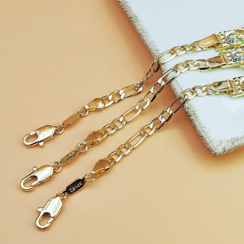 ⌚ BUY 2 GET 1 FREE! 📿 Figaro Link Bracelet for Men & Women – Stainless Steel, Adjustable Length & Unisex Style 💎