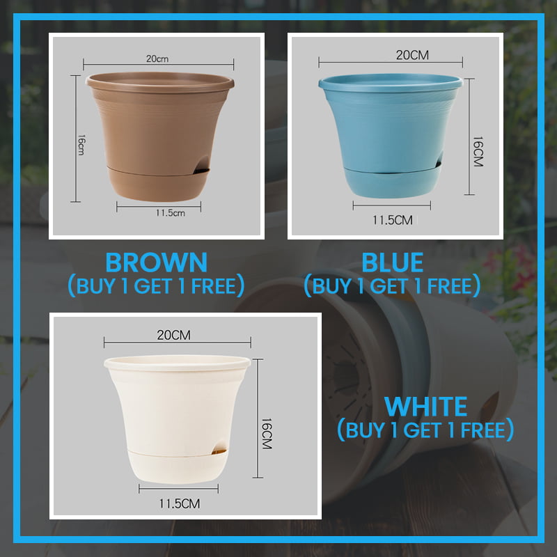 Automatic Water-Absorbing Flowerpot (Buy 1 Get 1 Free)