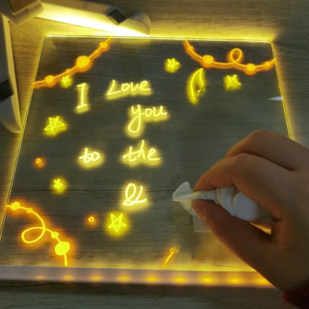 🎅Christmas Hot Sale 50% OFF 🎨LED Note Board🎁Buy 1 Get 7 Colour Pens For Free