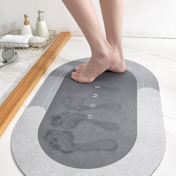 Diatomite Bath Mat, Water Absorbent Mat, 1 Count Non-slip Quick Drying Bathroom Mat, Soft Comfortable Bathroom Rug, Bathroom Accessories for Home Bathroom