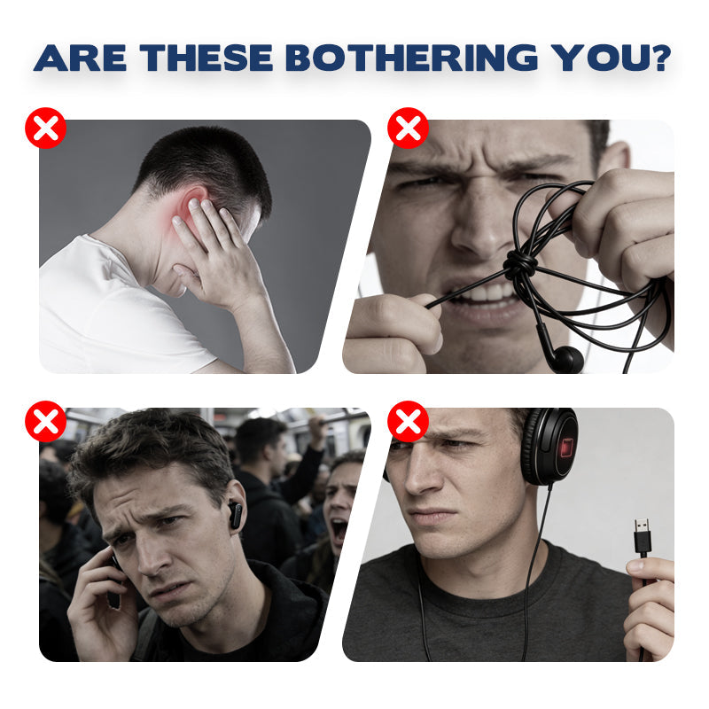 💎 50% OFF! 💎 Open-Ear Wireless Bluetooth Headset – Noise-Canceling Mic, 10H Battery & Bluetooth 5.3 🎧🚗