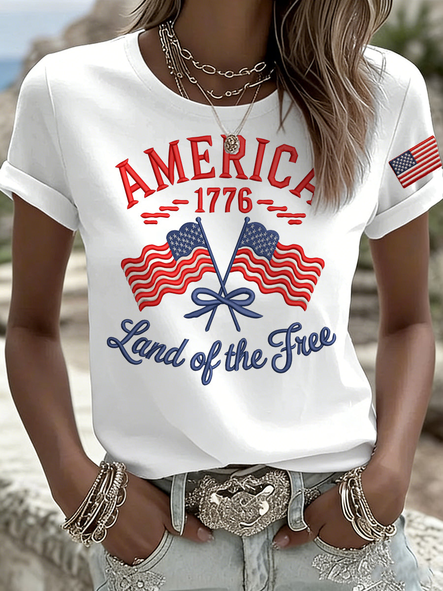 Women's American-Style Printed T-Shirt