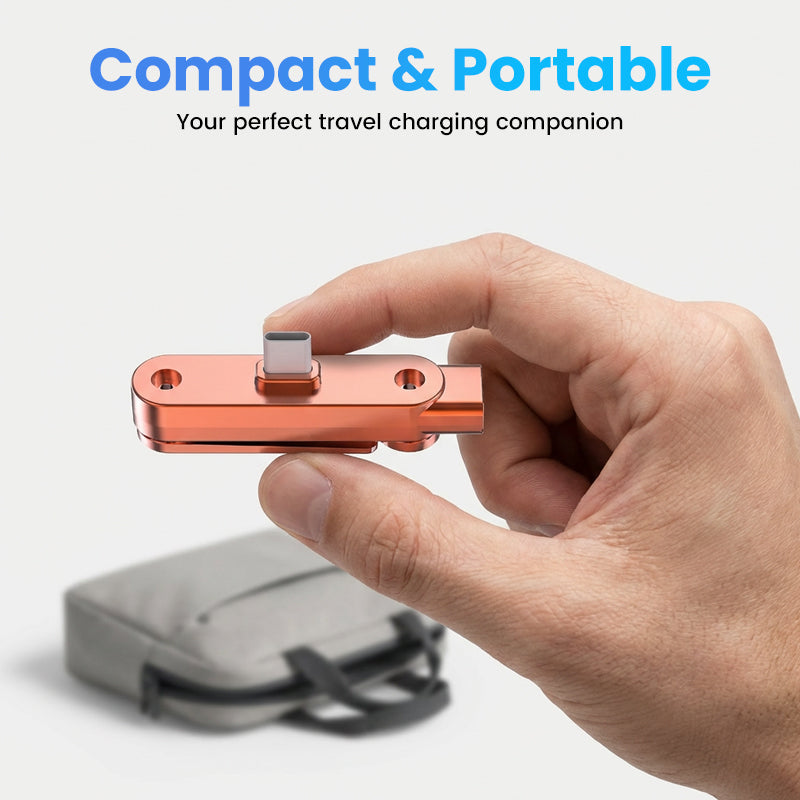 Fast Charging Adapter with 360° Foldable Phone Stand