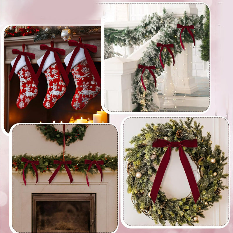Elegant Christmas Ribbon Bow Ornament