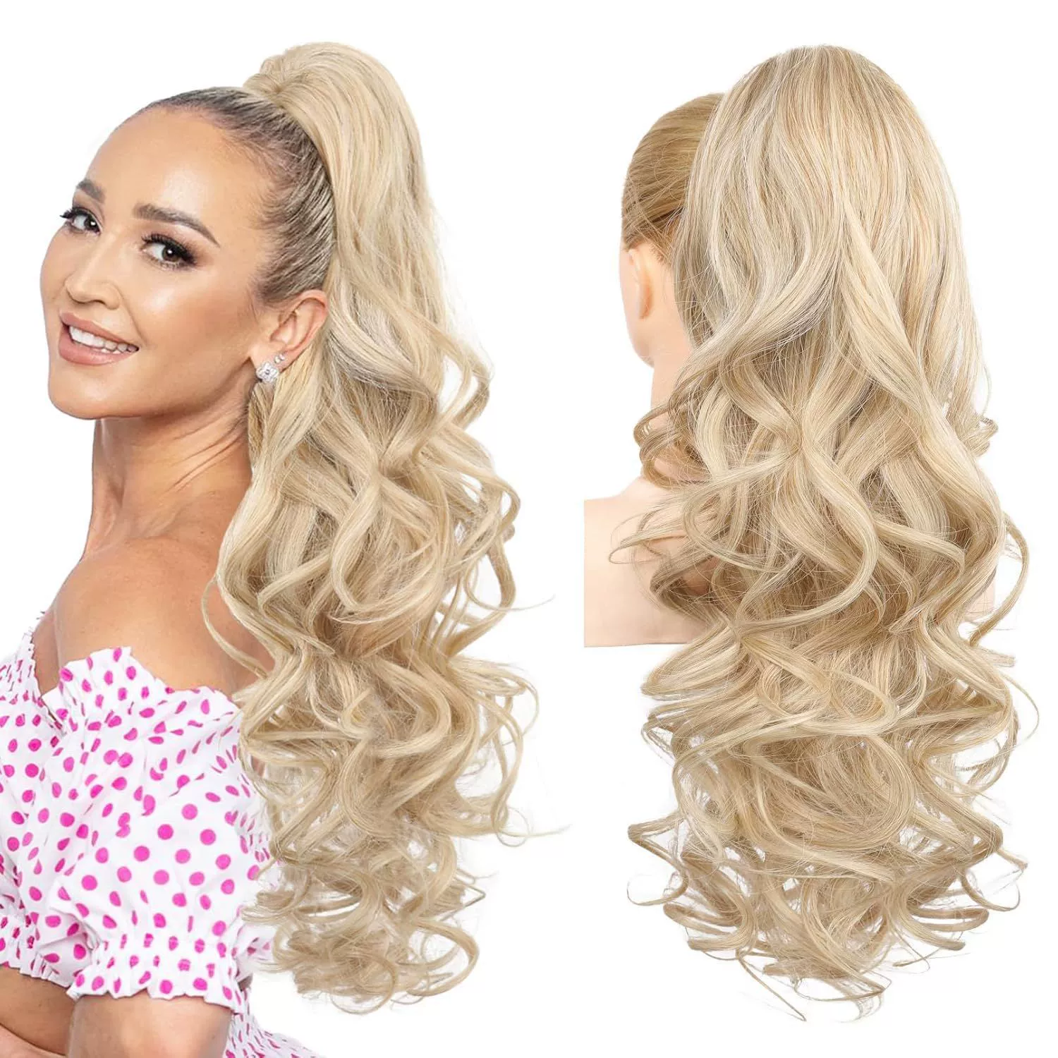 💜New Arrival💜Clip-on Wavy Ponytail Extension