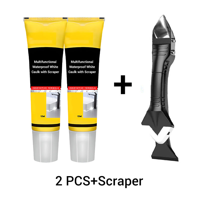 ⏰️Limited Time 50% Off! Waterproof Caulk with Scraper – 95% Users Choose!
