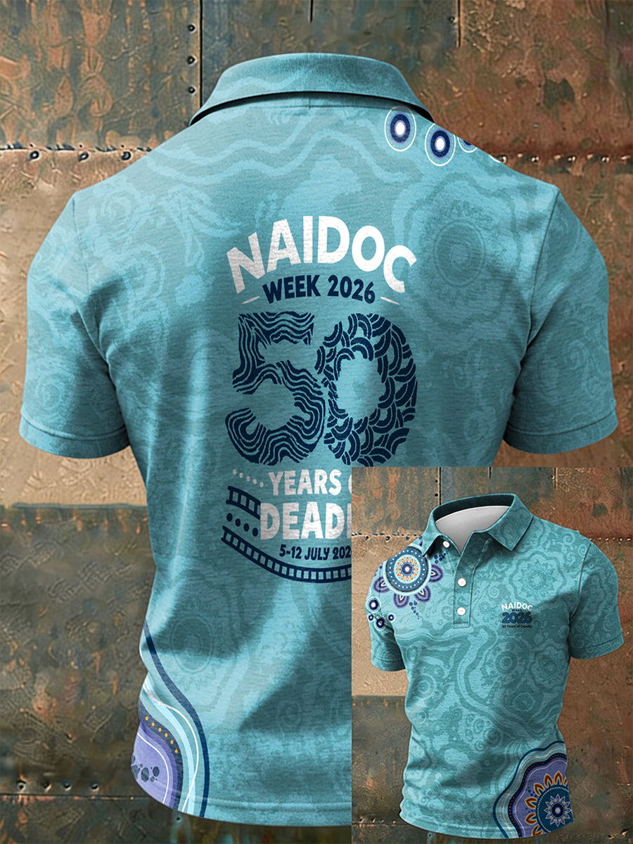 Men's AU Aboriginal Culture Printed Casual Tops