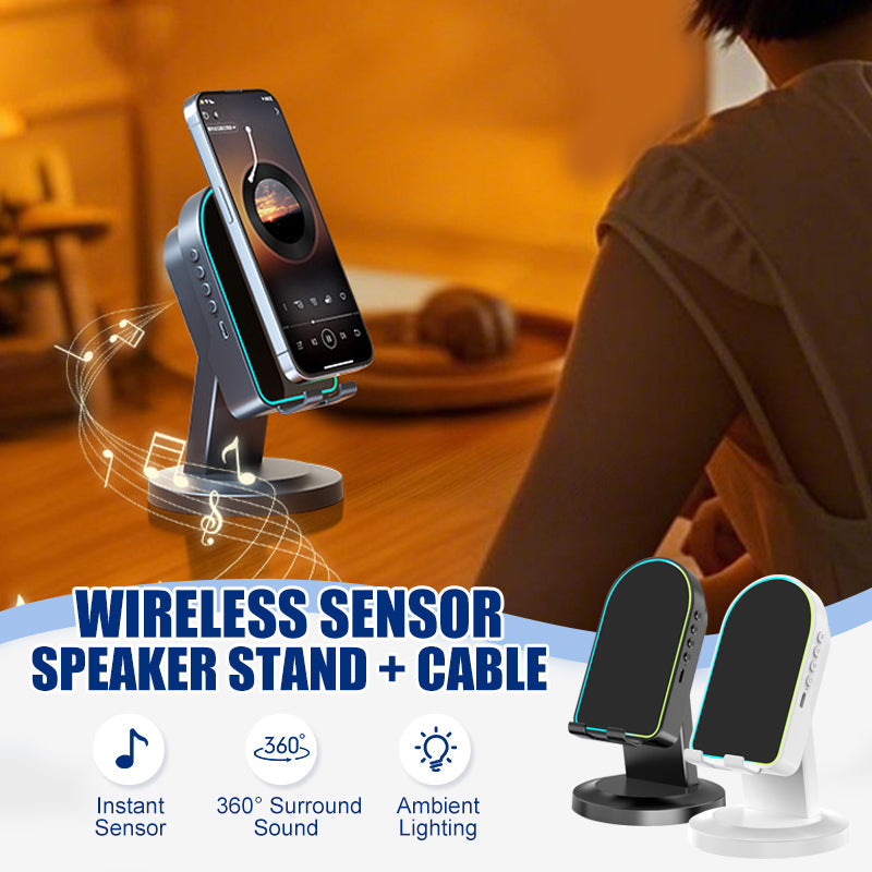 Value Bundle: Multi-Functional Wireless Sensor Speaker Stand + Cable