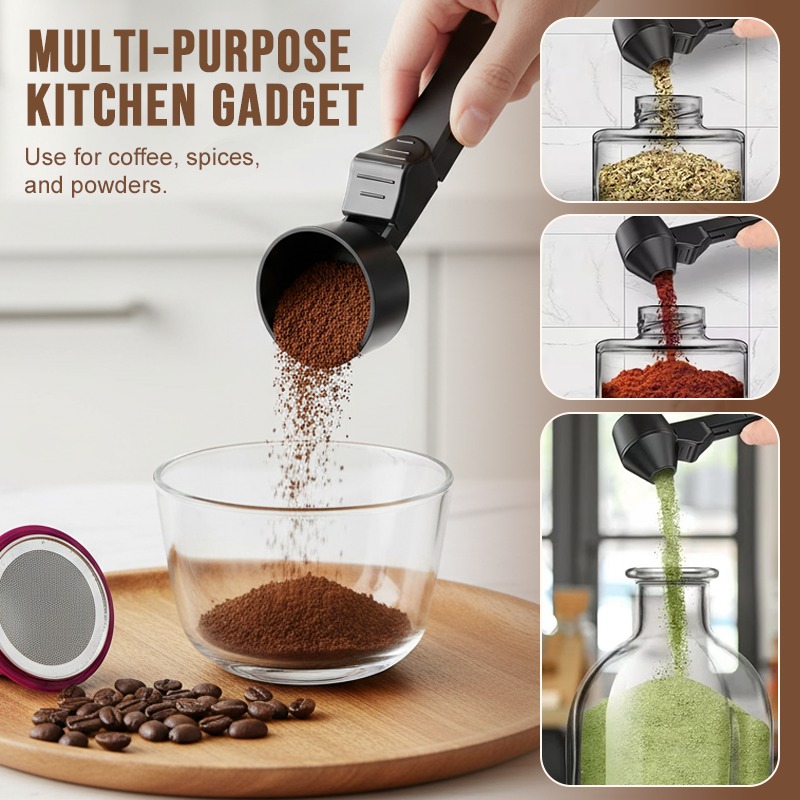 🔥 2-Tablespoon Coffee Measuring Scoop Funnel