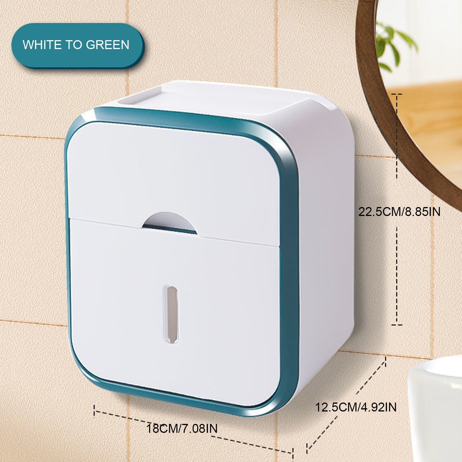 🔥Last Day Sale 50%🔥Punch-free Toilet Paper Holder Box