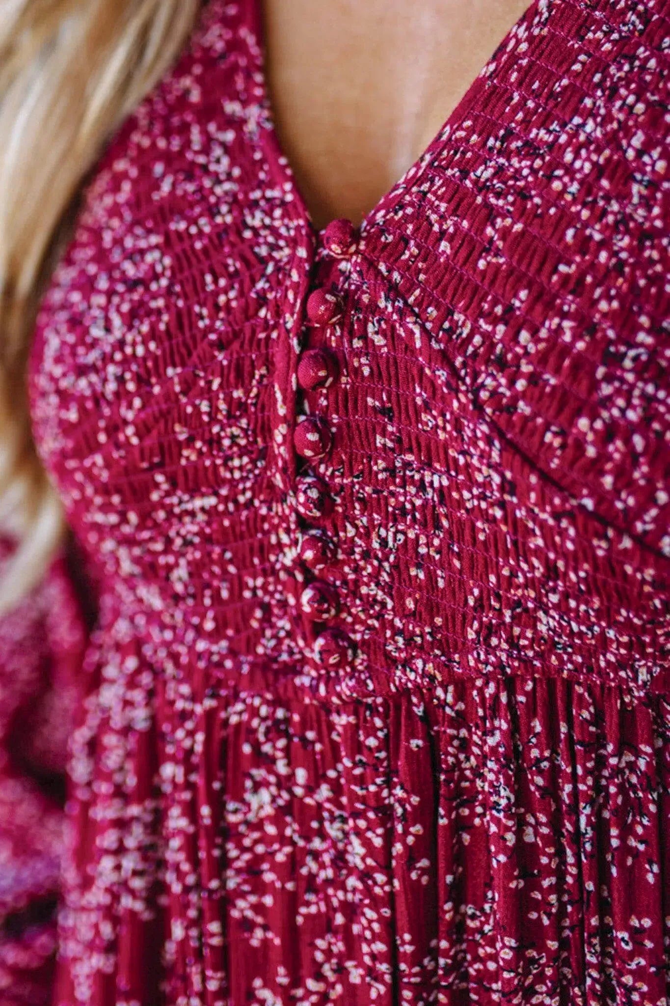 Today Special Deal 49%OFF-💃Women’s Floral Rayon Smocked-Waist Lined Maxi Dress