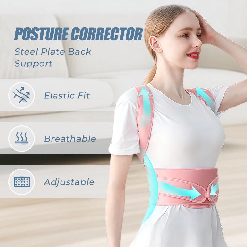 🔥HOT SALE 50%OFF🔥Steel Plate Back Support Posture Corrector