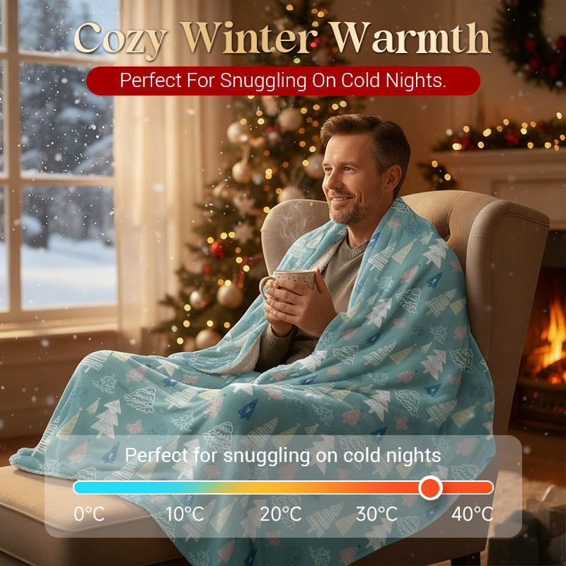 Cozy Christmas Throw Blanket