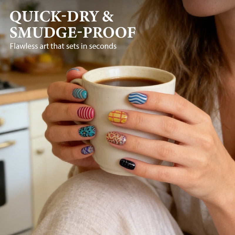 🩷❤️12-Color Acrylic Nail Art Pens Set🧡💛