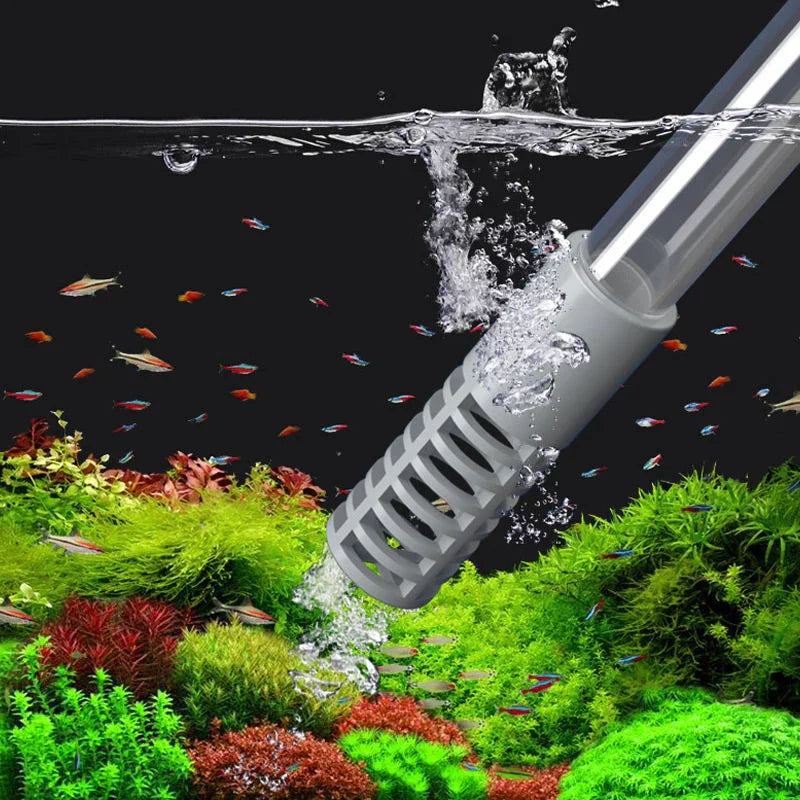 🐠 50% OFF LIMITED STOCK! ✨ Aquarium Vacuum Cleaner with Siphon - Gravel Filter & Flow Control for Effortless Water Change & Tank Maintenance 💦🌿