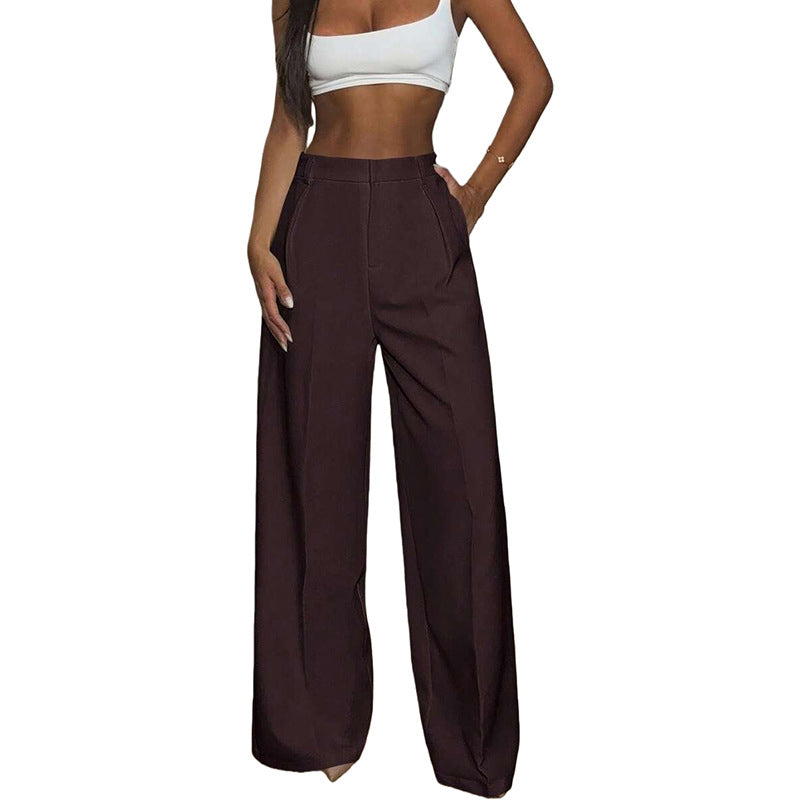 Women's High-Waisted Wide-Leg Pants