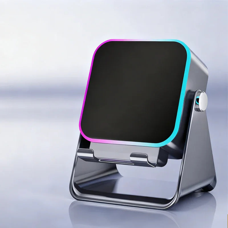 5-in-1 Wireless Induction Bluetooth Speaker with Adjustable Phone Stand