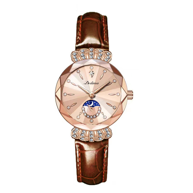⏳Time-Limited Special⏰Fashionable Diamond Moon Star Watch for Women🌟