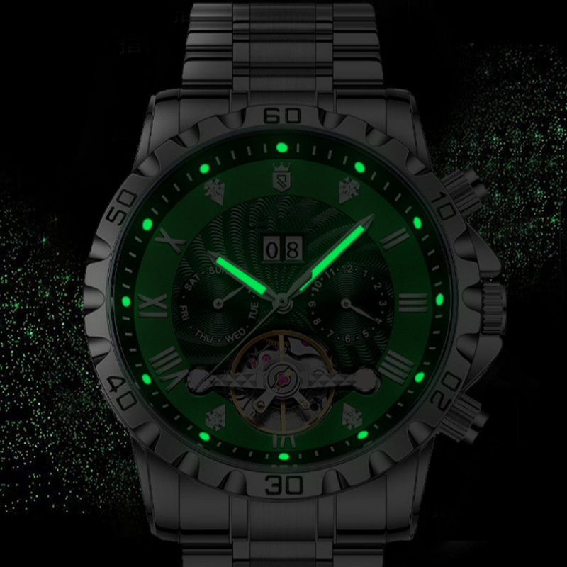 Men's Skeleton Automatic Mechanical Watch