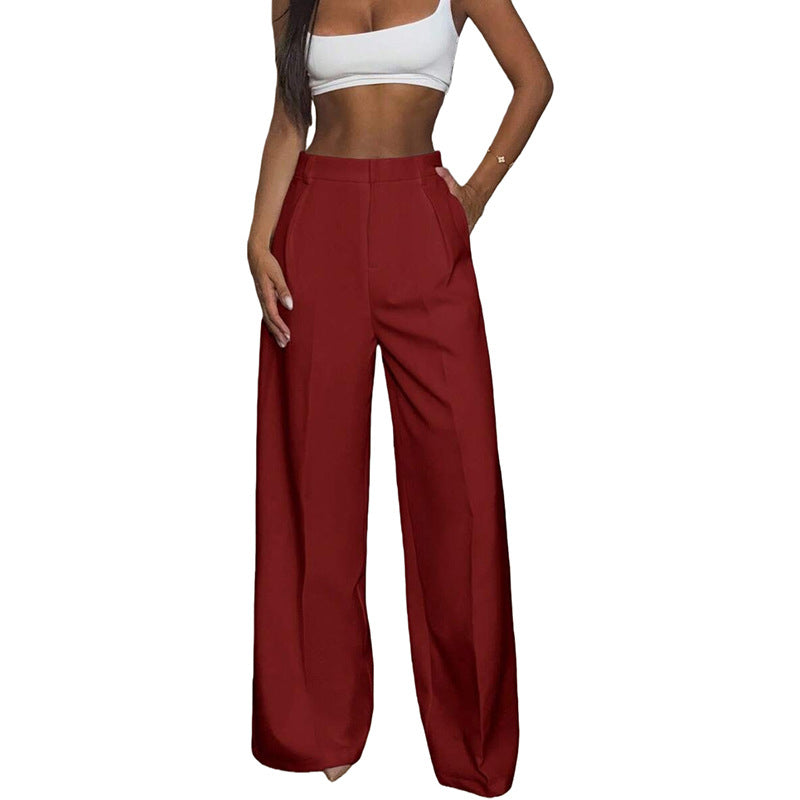 Women's High-Waisted Wide-Leg Pants