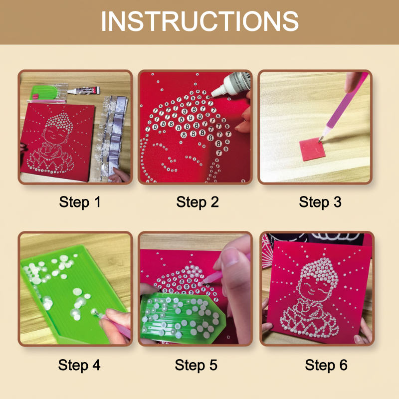 DIY 3D Plastic Pearl Painting Kit