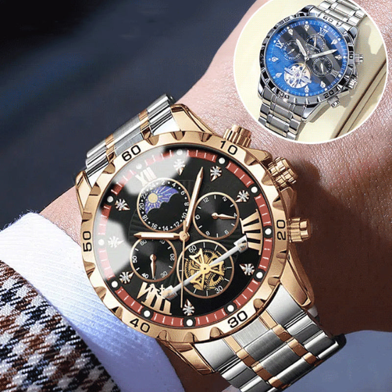 🔥Hot Sale🔥Men's Luminous Waterproof Flywheel Quartz Watch (50% OFF)