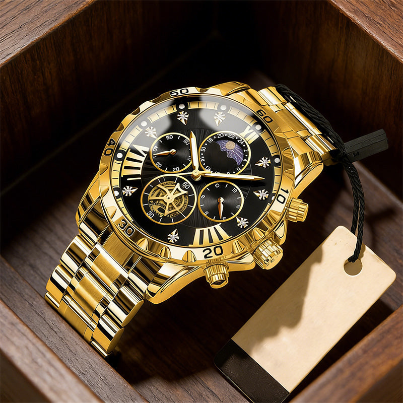 🔥Hot Sale🔥Men's Luminous Waterproof Flywheel Quartz Watch (50% OFF)